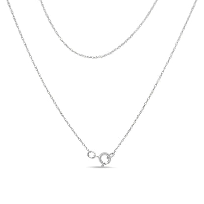 .925 Sterling Silver 3/8 Cttw Round Diamond Double Heart-in-Heart Pendant 18" Necklace (I-J Color, I3 Clarity)